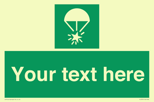 Custom sign safe condition Rocket parachute flare